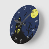 Horloge Ronde Maison hantée (Angle)