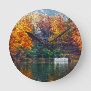 Horloge Ronde Maison sur le lac