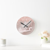 Horloge Ronde Makeup Eyebrow Eyes Lashes Rose Gold (Maison)
