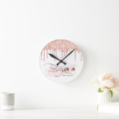 Horloge Ronde Makeup Eyebrow Eyes Lashes Rose Gold (Maison)