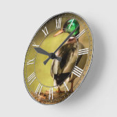 Horloge Ronde Mallard Duck (Angle)