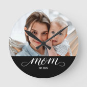 Horloge Ronde Maman a établi un script blanc moderne (Recto)