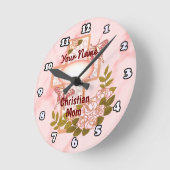 Horloge Ronde Maman chrétienne (Angle)