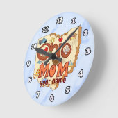 Horloge Ronde Maman de l'Ohio (Angle)