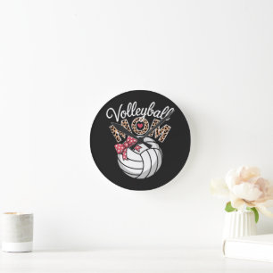 Horloge Ronde Maman de volleyeuse
