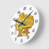 Horloge Ronde Maman du Texas (Angle)