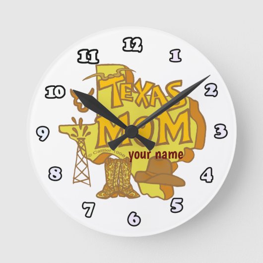 Horloge Ronde Maman du Texas (Recto)