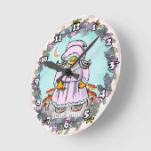 Horloge Ronde Maman gnome (Angle)