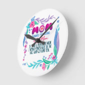 Horloge Ronde Maman Merci D'Être Ma Mère (Angle)