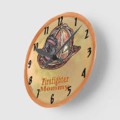 Horloge Ronde Maman Pompière (Angle)