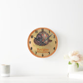 Horloge Ronde Maman Pompière (Maison)