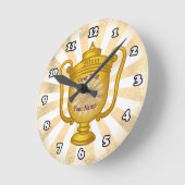 Horloge Ronde Maman Trophée  (Angle)
