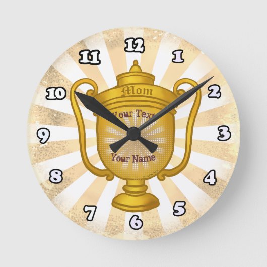 Horloge Ronde Maman Trophée  (Recto)
