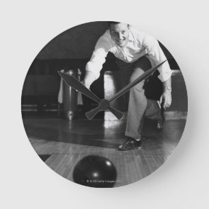 Horloge Ronde Man Bowling