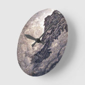 Horloge Ronde Man in the Mountain New Hampshire Clock (Angle)