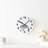Horloge Ronde Manatee Wall (Maison)