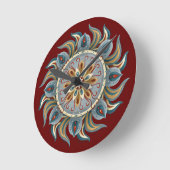 Horloge Ronde Mandala (Angle)