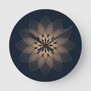 Horloge Ronde mandala Abstrait