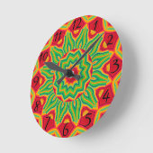 Horloge Ronde Mandala Clock (Angle)
