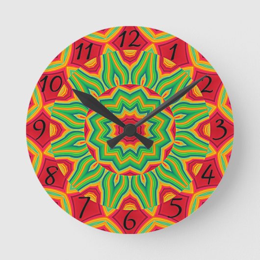 Horloge Ronde Mandala Clock (Recto)