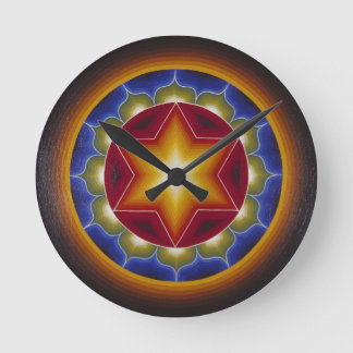 Horloge Ronde Mandala Clock
