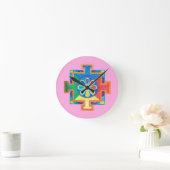 Horloge Ronde Mandala de création (Maison)