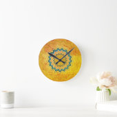 Horloge Ronde Mandala rustique (Maison)