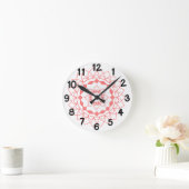 Horloge Ronde Mandala simple (Maison)