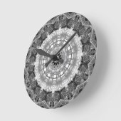 Horloge Ronde Mandala Wall Clock (Angle)