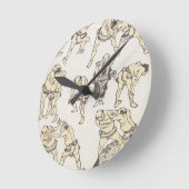 Horloge Ronde Manga: studies of gestures and postures of wrestle (Angle)