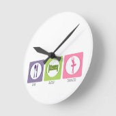 Horloge Ronde Manger Dormir Danser! (Angle)
