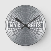 Horloge Ronde Manhole Couvre Manhattan (Recto)