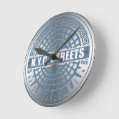 Horloge Ronde Manhole Covers Manhattan (Angle)