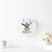 Horloge Ronde Manifesting Wealth Monkey zen art  (Maison)