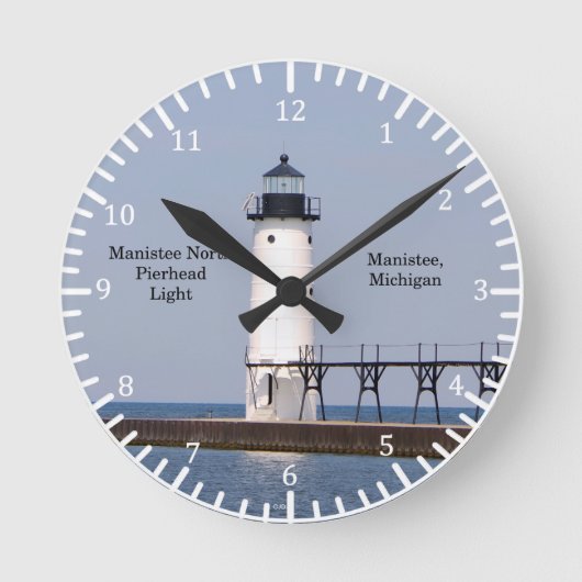 Horloge Ronde Manistee Light clock (Recto)