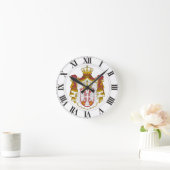 Horloge Ronde Manteau de la Serbie des bras (Maison)