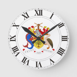 Horloge Ronde Manteau des Barbade des bras
