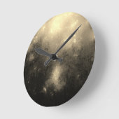 Horloge Ronde Marbre crème (Angle)