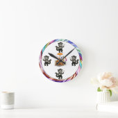 Horloge Ronde Marcel, civette mime (Maison)