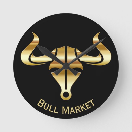Horloge Ronde Marché Gold Bull (Recto)