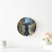 Horloge Ronde Marcher sous la pluie (Maison)