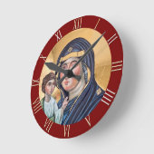 Horloge Ronde Maria Advocata Nostra (Angle)