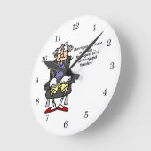 Horloge Ronde Mariage, Éclair, Humour tonnerre (Angle)