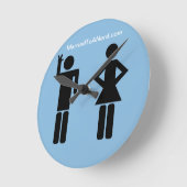 Horloge Ronde Marié à un Nerd (Angle)