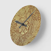 Horloge Ronde Marigold William Morris Motif d'antiquité (Angle)