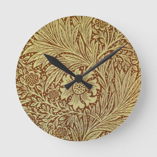 Horloge Ronde Marigold William Morris Motif d'antiquité (Recto)