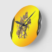 Horloge Ronde Marionnettes Ombre Indonésie (Angle)