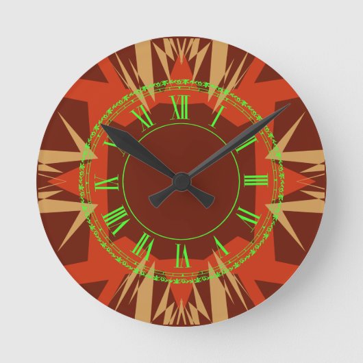 Horloge Ronde Maroc 3 couleur (Recto)