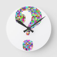 Marque d'interrogation Rainbow Splatter