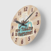 Horloge Ronde Marshmallows à chaud (Angle)